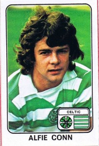 Alfie Conn in Celtic strip