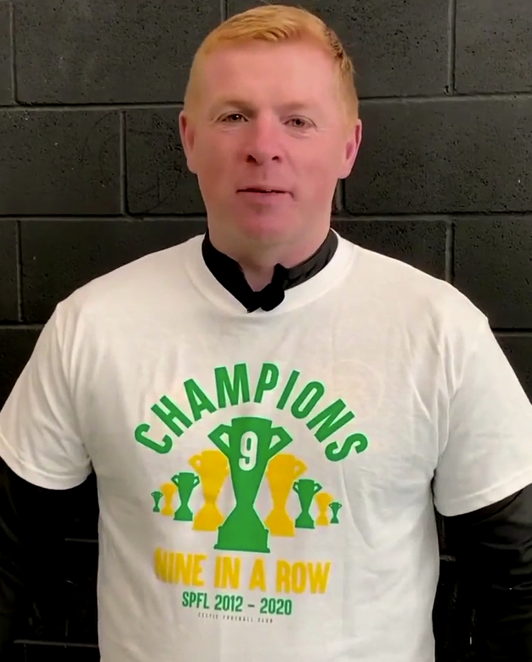 Champions 9 nine in a row spfl 2012-2020 Celtic Football Club